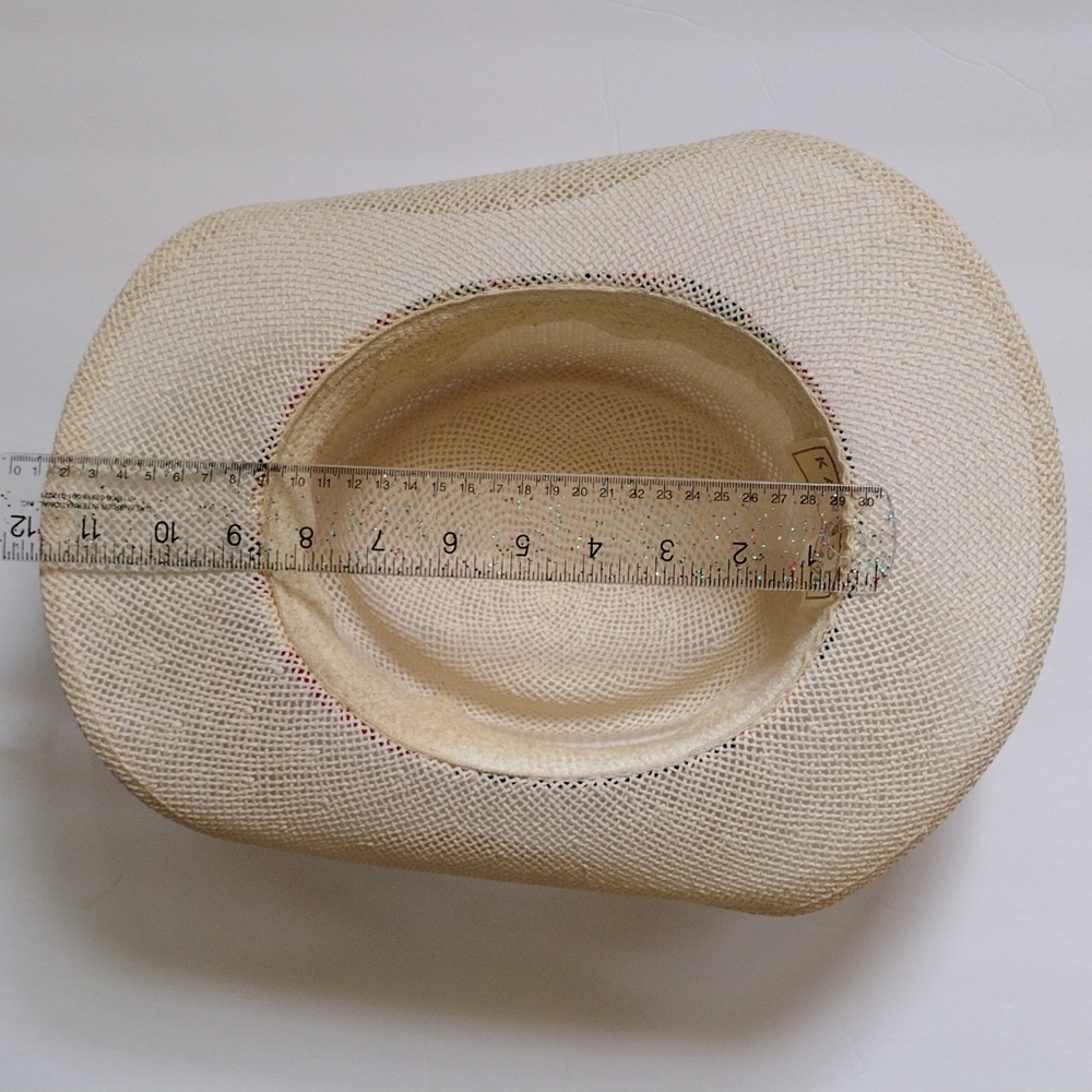 Kangol Unisex Straw Panama Hat w/ Colorful Linen Band EUC - Picture 15 of 16